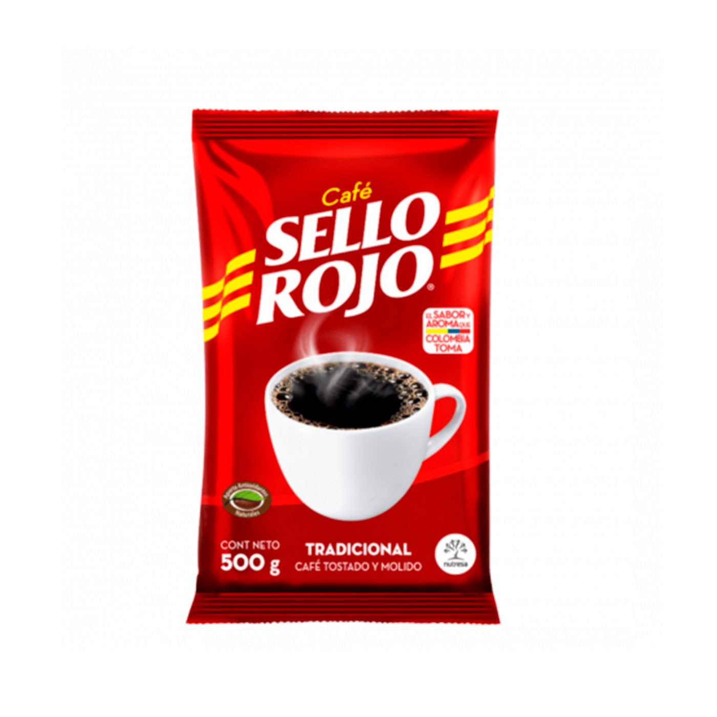  Café Sello Rojo Café molido descafeinado, Sabor equilibrado, Café  descafeinado molido 100% colombiano tostado oscuro